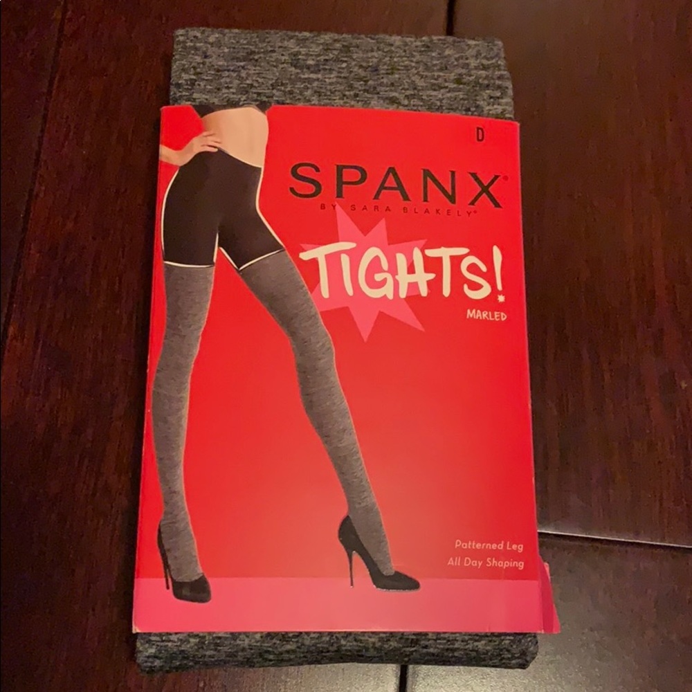Spanx marled tights